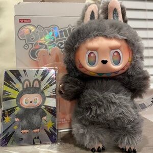 Authentic Labubu Big into Energy SECRET Id plush keychain